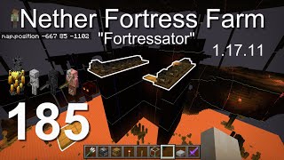 How to build a Nether Fortress Farm (1.17.11) - Minecraft Bedrock Tutorials(185)