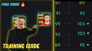 Free Rodri Best Training Guide and Max Level in eFootball 2025 🔥