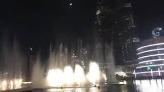 Burj khalifa water fountain show