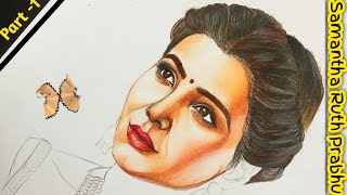 How to draw Samantha Ruth Prabhu | Samantha Ruth Prabhu drawing