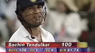 Sachin Tendulkar Scored 100 vs Pak at Padang Ground, Singapore, 1st century vs Pakistan