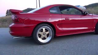 mustang cobra gets brand new JNC wheels wrapped in Nitto 555R tires!!