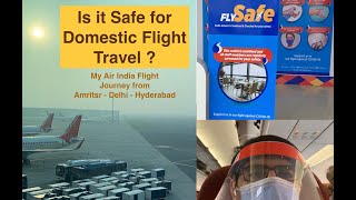 Safe Domestic Flight Travel in India after Lockdown ! Flying Domestic from Delhi to Hyderabad 3 Sep