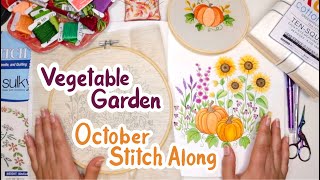 🌻 Vegetable Garden 🌻 October SAL Day 1 ✂️ Preparation: Materials and Pattern Transferring