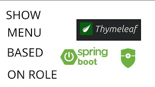 Show Menus Based on User Role in Spring Security