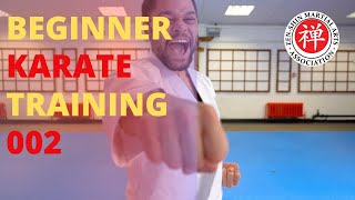 Beginner Shotokan Karate Class Workout Training 002 (LIVE)