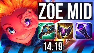 ZOE vs MALZAHAR (MID) | Legendary | EUW Master | 14.19