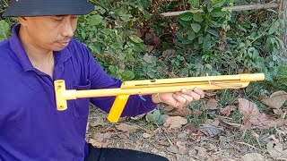 DIY slingshot - Create an accurate slingshot. Easy to use by yourself Made from PVC pipe