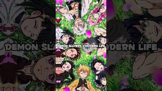 Demon Slayers x Modern Life?🤩 #shortvideo #anime #demonslayer #kimetsunoyaiba