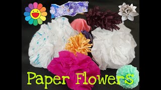 #Paper #Flowers #Easyway              How to make 3 easy Paper Flowers