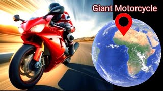 Giant Motorbike Caught On Google Earth