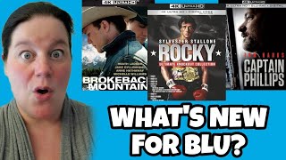 WHAT'S NEW FOR BLU? - Rocky 5&6 Arrive To 4K, Brokeback Mountain and Captain Phillips Steelbook!