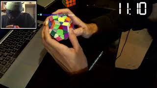 Megaminx solved blind in 18:53 [11:09 memo] (first success!)