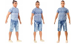 Barbie Ken Fashionistas Distressed Denim Doll Broad