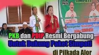 PKB dan PDIP Resmi Bergabung untuk Dukung Paket Simpati dalam Pilkada Alor  2024