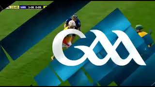 BIG HIT - JACK O'CONNOR FLATTENS ADAM HOGAN - SARSFIELDS V FEAKLE - 2024 MUNSTER CLUB HURLING