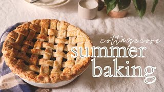 Summer Cottage Core Bake with Me 🫐🥧 summer blueberry pie from scratch