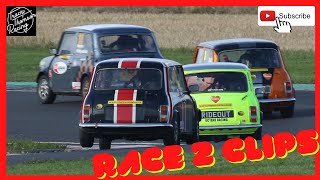 Race 2 Clips from Tower Corner Castle Combe Mighty Minis Classic Mini Racing