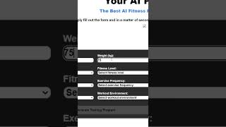 Your AI Personal Trainer #shorts