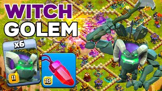 Mashup Mania: TH16 Witch Golem Smash Destroys Legend League! Clash of Clans