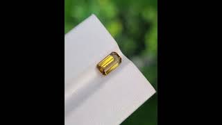 Captivating 1.09 ct Emerald-Cut Natural Tourmaline - Yellowish Orange | Eye Clean