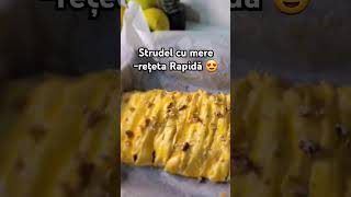 Strudel cu mere🍏🍎🍏 -rețeta Rapida 😍#strudel #shorts #viral #1million #cake #reteteusoare