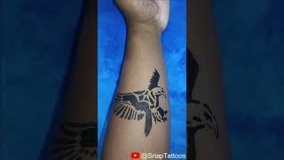 Eagle tattoo short 31 #tattoo #tattootrends #tattooart #tattooartist #viral #temporarytattoo