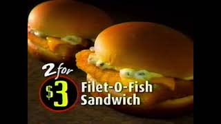 McDonald's Filet o' Fish: Two for Three Dollars