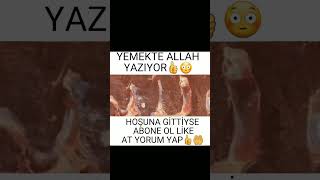 YEMEKTE ALLAH YAZIYOR 👍😳