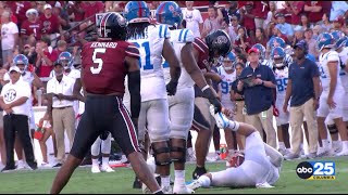 Ole Miss Beats South Carolina 27-3, Gamecocks Talk 'Disappointment', Injury Timeouts, and Penalties