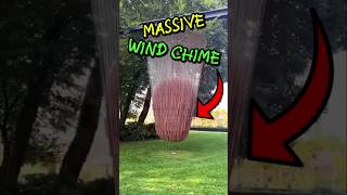 Massive Wind Chime 🌬️ Relaxing Vibes from Huge Chime Swaying in the Wind! #shortvideo #shortsfeed