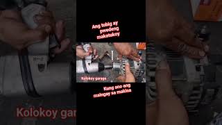 maingay sa makina dahil sa sirang alternator bearing at Panbelt #carmaintenance  @kolokoygarage