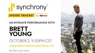 Synchrony Inside Tracks: An Intimate Performance with Brett Young Live from Nashville...Watch Now!