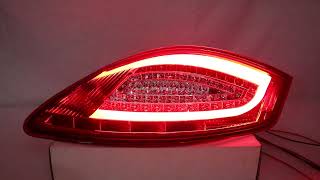 RED / Clear LED Tube Tail Light Lamps For~2005~2008~Porsche Boxster~987-Cayman