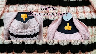 74. Eure Fragen - Meine Antworten Thema: Ausgeleierte Strickware  - Lilo Siegel