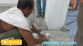 installing granite on the ramp  #BuildingConstruction #Constructionindustry #ConstructionWorld