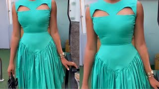 How to cut and sew a stylish keyhole bustier dress