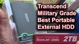 Transcend Military Grade Best Portable External Hard Drive