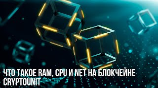 Что такое RAM, CPU и NET на блокчейне Cryptounit