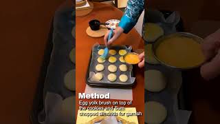 Simple 3-ingredient butter cookies baking tutorial (Naan Khatai)