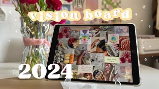 ⋆˙⟡♡ crea un vision board y cumple tus metas para 2024