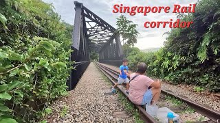 Rail corridor Singapore | Hill view side historical old rail line Singapore