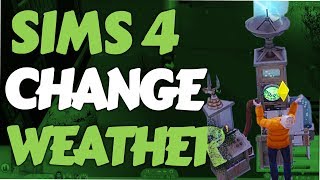 Sims 4 Seasons - How to Change Weather (Use Machine)