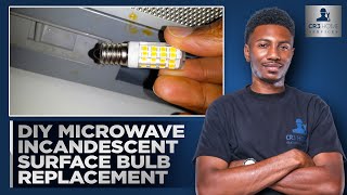 Replace The Microwave Incandescent Surface Light Bulb | DIY |