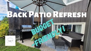 Budget-friendly Back Patio Makeover