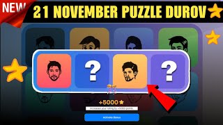 21 November Major Puzzle Durov Solved Today | Major Daily Combo Card 21 November | Major Puzzle