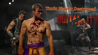 Toxic Johnny Cage Player Rage Quits in KOTH | Sub Zero/Smoke Mortal Kombat 1 Matches