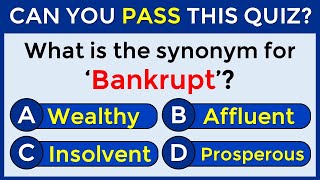 Synonyms Quiz: 97% CANNOT SCORE 25/25 | #challenge 47