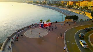 Exquisite Aerial Views: Drone Soars Over Beautiful Nice, France