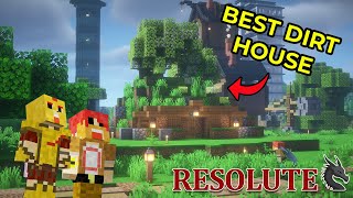 THE CUTEST Minecraft Dirt House in Resolute | Resolute SMP Ep.3